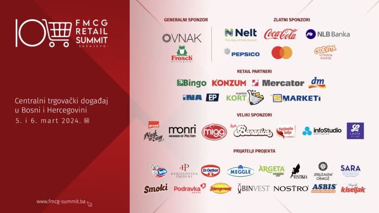 10. FMCG RETAIL SUMMIT: Ostalo je još malo vremena za prijavu!