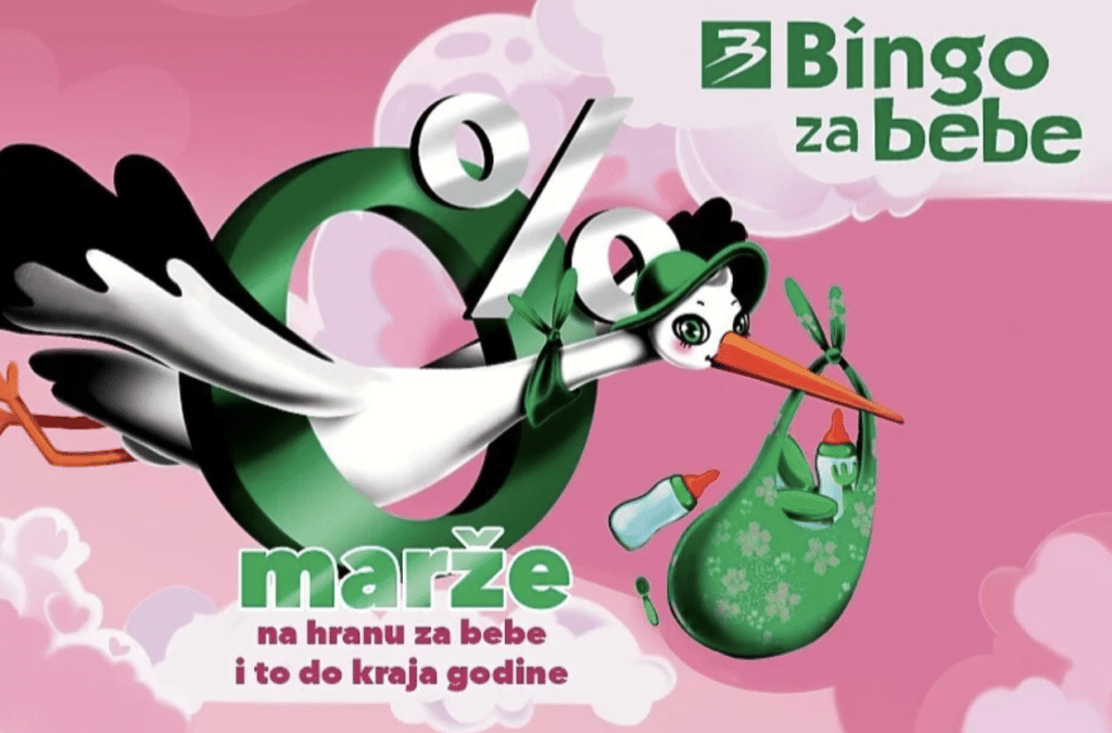 Jedinstvena akcija “Bingo za bebe“ se nastavlja, 0% marže na hranu za bebe