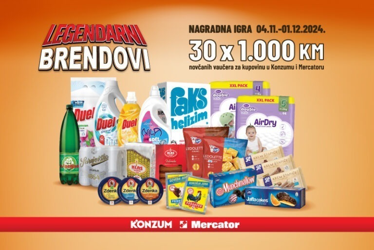 „Legendarni brendovi“ u Konzumu i Mercatoru