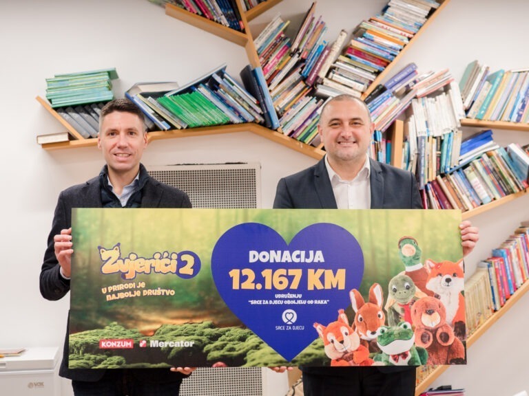 Konzum i Mercator donirali više od 12.000 KM Udruženju „Srce za djecu oboljelu od raka“
