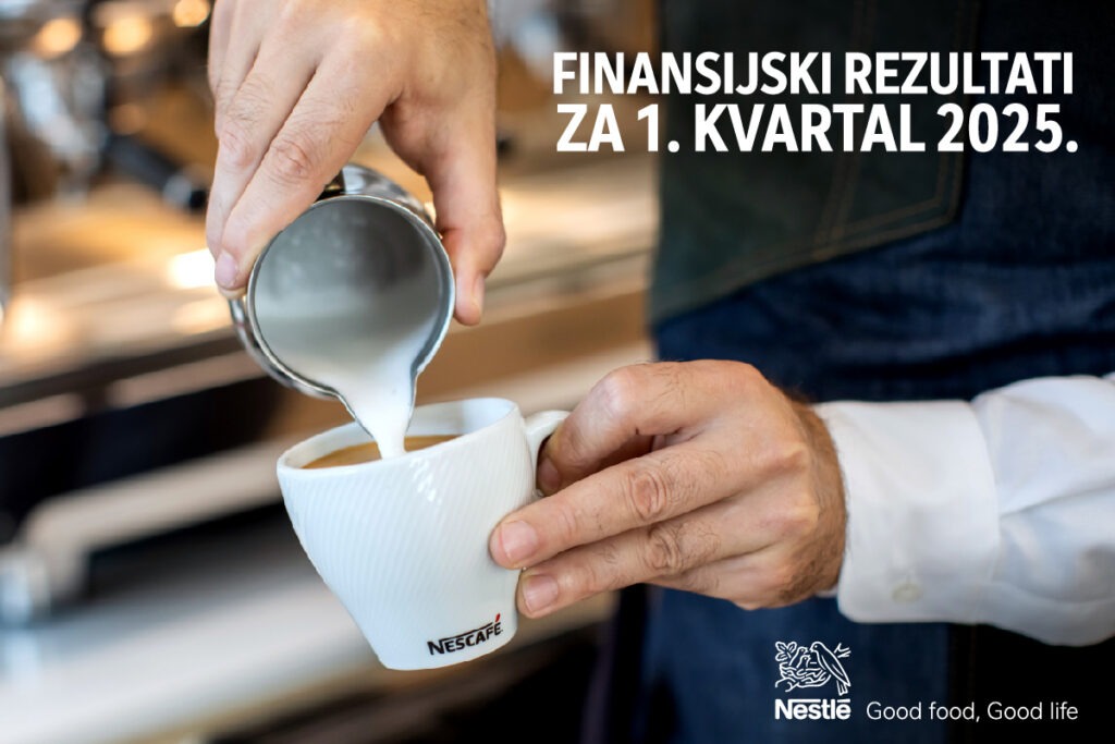 Nestlé ostvario organski rast od 2,8 % u prvom kvartalu ove godine