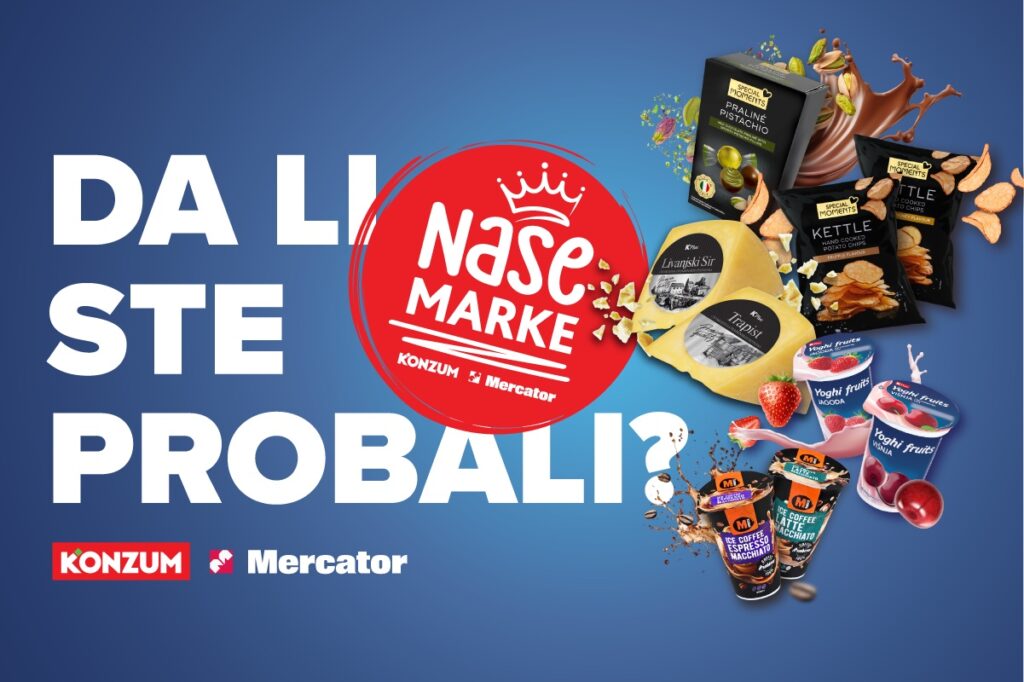 Kvalitet kojem vjerujete, po cijenama koje volite! Konzum i Mercator robne marke pametan izbor za svako domaćinstvo!