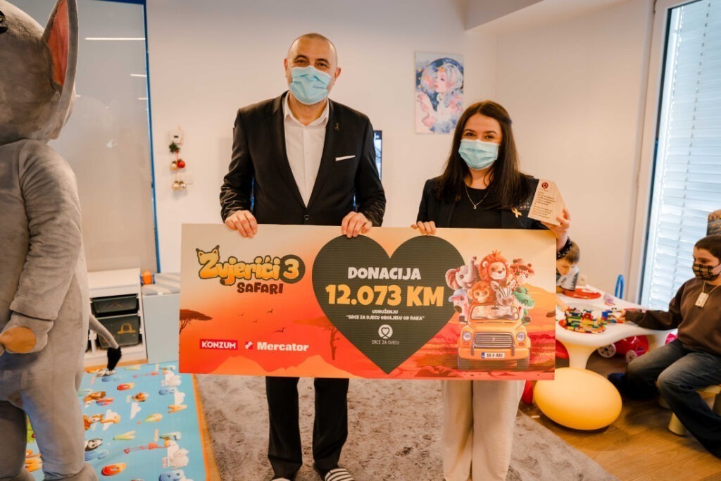 Konzum donirao 12.073 KM Udruženju “Srce za djecu oboljelu od raka”