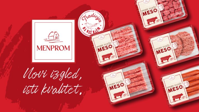 Novi izgled. Isti kvalitet. Menprom predstavlja redizajnirano pakovanje Uvijek svježeg mesa