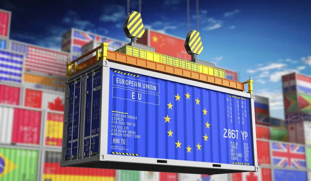 Eurozona i robna razmjena: ilustracija trgovinskog deficita u augustu 2026.