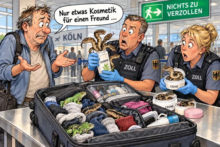 Carinici u Kölnu otkrili krijumčarenje zmija skrivenih u šamponu