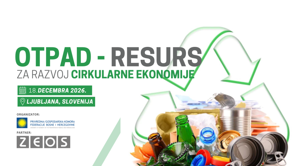 Od otpada do nove poslovne prilike: Prijavite se na regionalnu konferenciju OTPAD-RESURS u Ljubljani