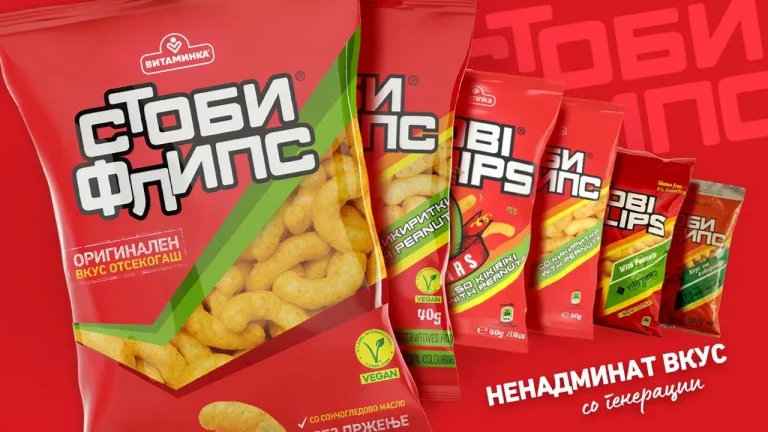 Sjeverna Makedonija: Vitaminka predstavila novi izgled Stobi Flipsa